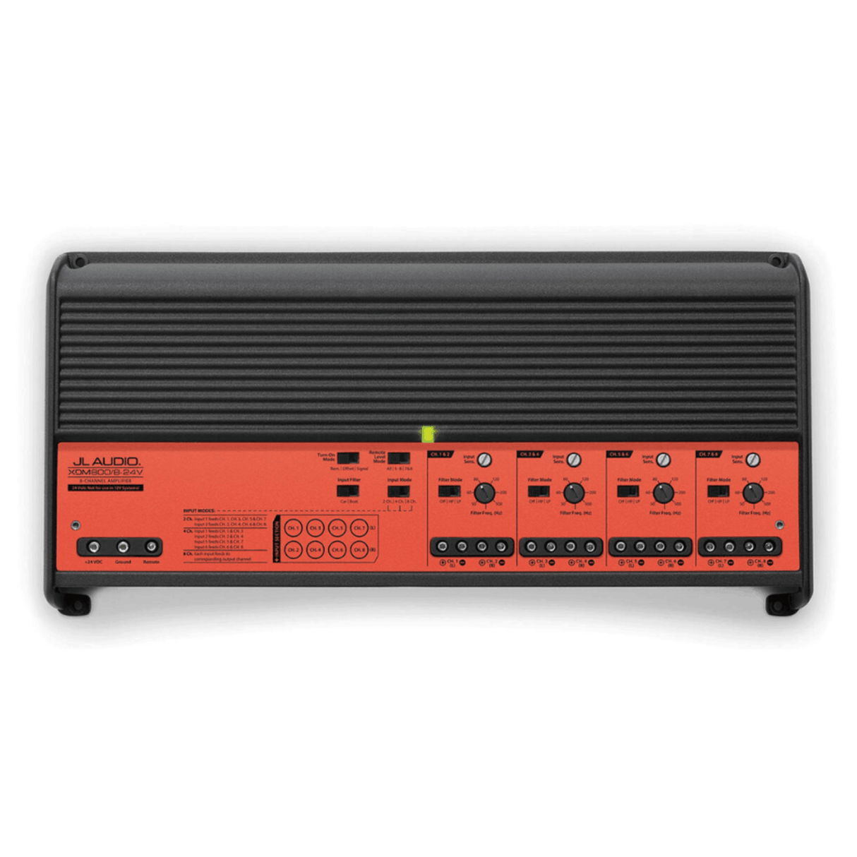 JL Audio Multi Channel Amp JL Audio XDM800/8-24V 8-Channel Car and Marine System Amplifier for 24V Systems