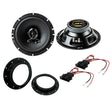 Juice Car Speakers and Subs Juice VW Caddy 2003 â 2010 Replacement 2-Way 600 Watts Front Door Speakers & Brackets