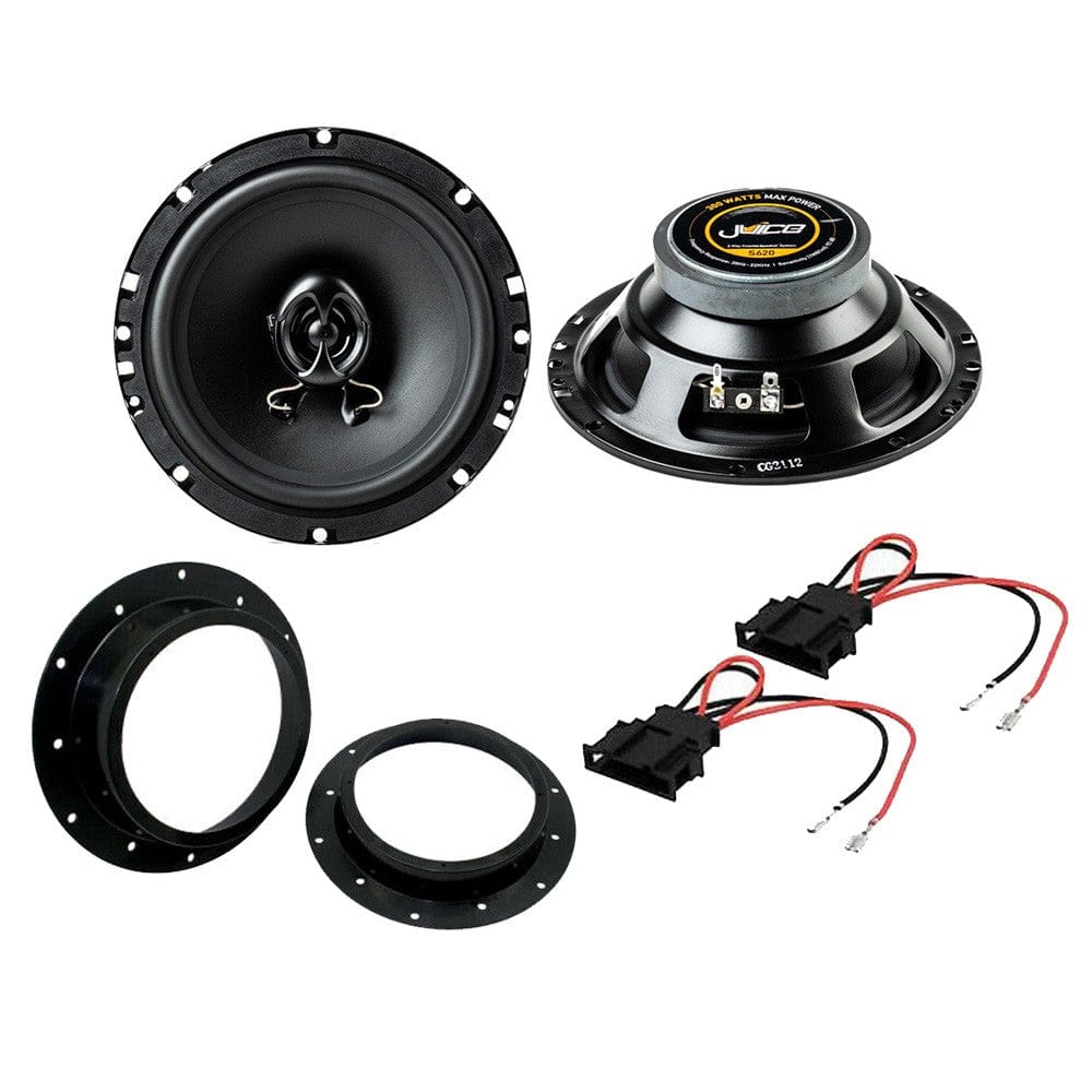 Juice Car Speakers and Subs Juice VW Caddy 2003 â 2010 Replacement 2-Way 600 Watts Front Door Speakers & Brackets