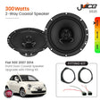 Juice Car Speakers and Subs Juice Fiat 500 2007 2014 Front Door Coaxial Speaker Upgrade with fitting Kit