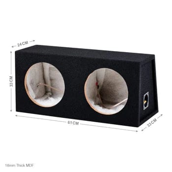 Juice Enclosed Subwoofers Juice JS10 1200W Bass Box Package with Double Sealed Enclosure