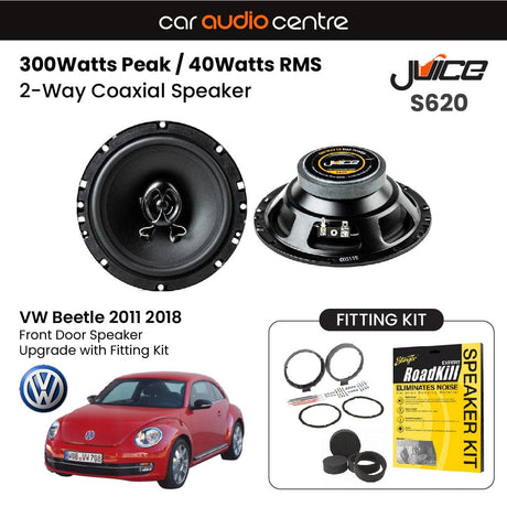 Juice Juice 6.5" 165mm 300W Speaker Upgrade Kit for VW Beetle (2011-2018)