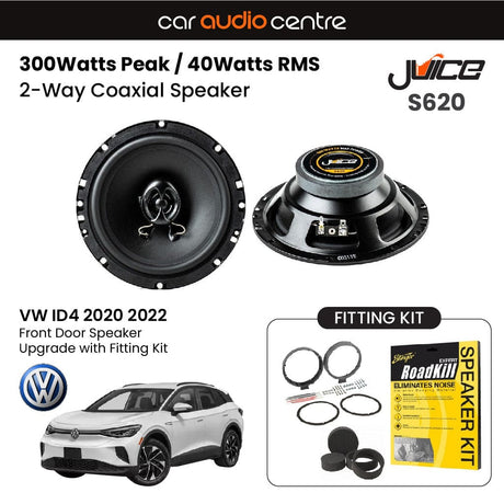 Juice Juice 6.5" 165mm 300W Speaker Upgrade Kit for VW ID4 (2020-2022)