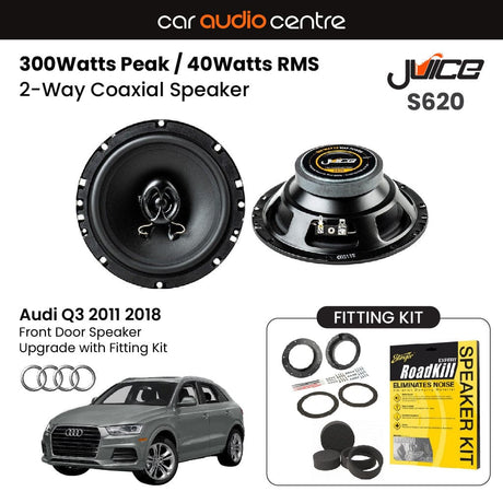 Juice Juice 6.5" 165mm 300W Speaker Upgrade Kit for Audi Q3 2011-2018