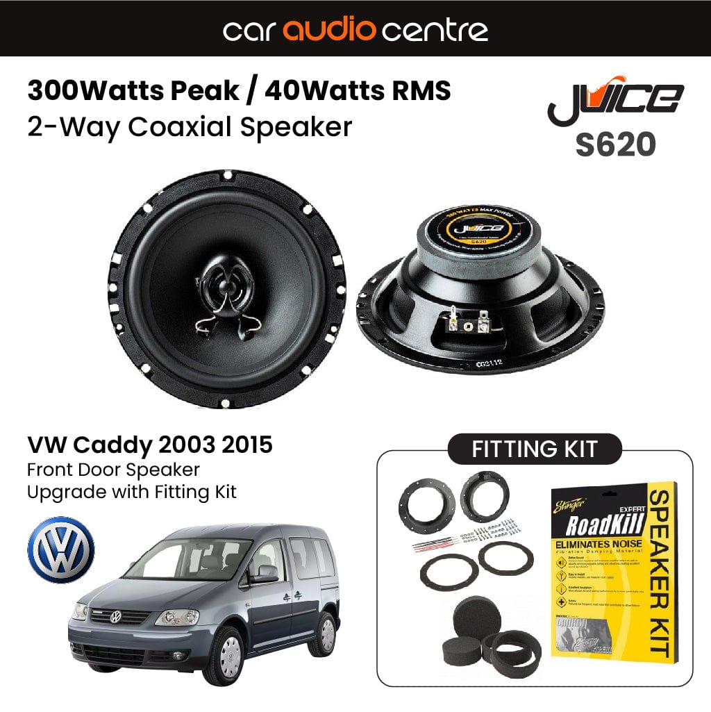 Juice Juice 6.5" 165mm 300W Speaker Upgrade Kit for VW Caddy 2003-2015