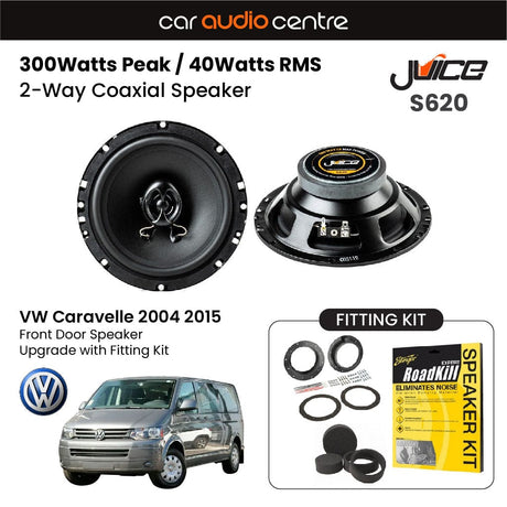 Juice Juice 6.5" 165mm 300W Speaker Upgrade Kit for VW Caravelle 2004-2015