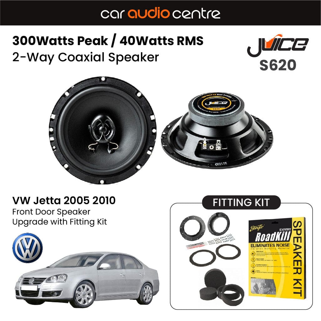 Juice Juice 6.5" 165mm 300W Speaker Upgrade Kit for VW Jetta 2005-2010