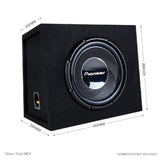 Juice Juice BX12SL-JS12-JA1201 Single JS12 12" Subwoofer Sound Quality Bass Package with Sealed Enclosure and Amp