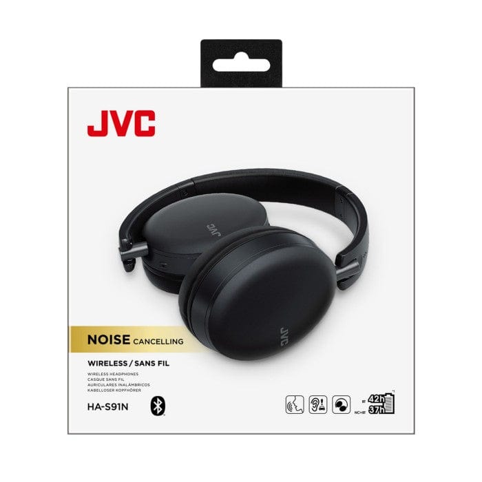 JVC HA S91BN E Over Ear BT noise canceling headphone Black Car