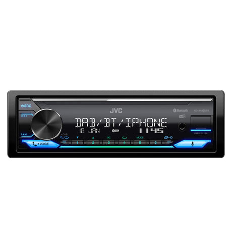 JVC Single Din Car Stereos JVC KD-X482DBT 1 DIN Digital Media Receiver with Amazon Alexa Bluetooth and DAB+