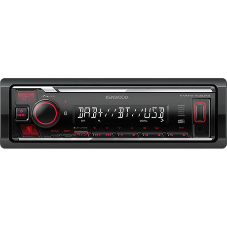 Kenwood Car Stereos Kenwood KMM-BT408DAB Digital Media Receiver with Digital radio DAB+ & Bluetooth technology.