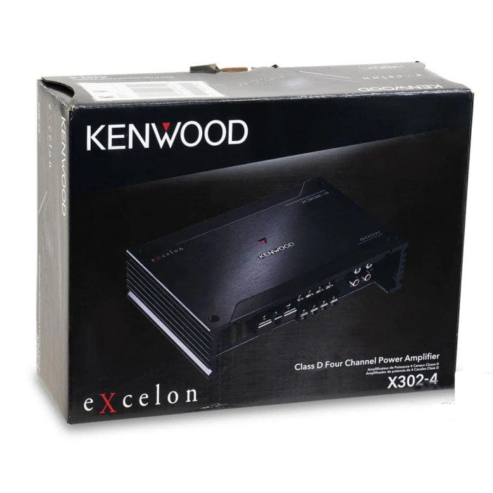 Kenwood Amps Kenwood X302-4- 300W 4 Channel Class D Compact Power Amplifier