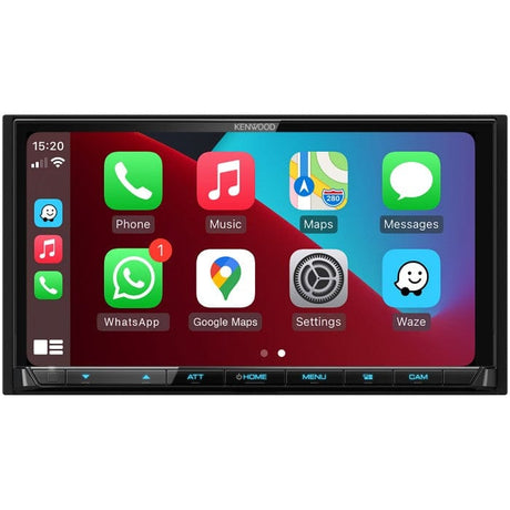 Kenwood Double Din Car Stereos Kenwood DMX-8021DABS 7" Touchscreen Stereo with DAB Bluetooth Apple Car Play and Android Auto