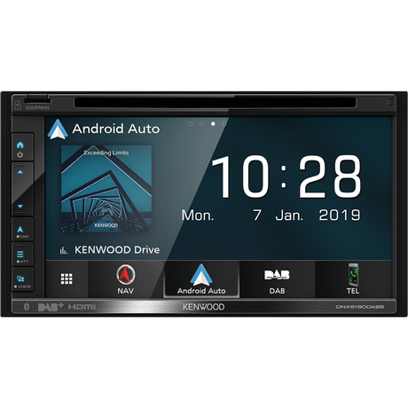 Kenwood Sat Navs Kenwood DNX-5190DABS 6.8" AV Navigation System with Android Auto, Apple Carplay, Bluetooth and DAB+