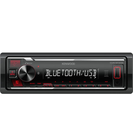 Kenwood Single Din Car Stereos Kenwood KMM-BT209 Single Din Digital Media Receiver with Bluetooth and Digital Radio
