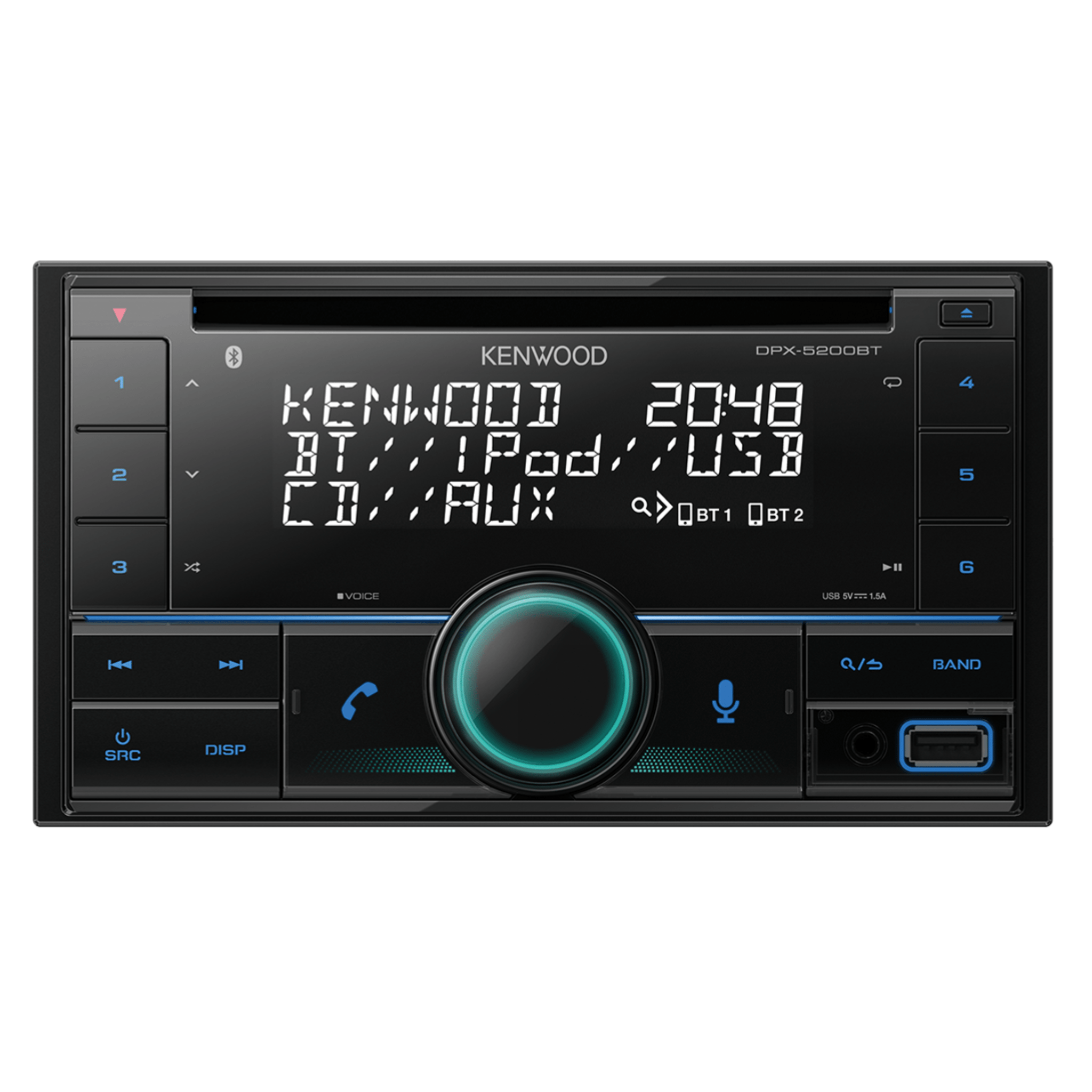 カーオーディオ KENWOOD DPX-5200M CD MD 2DIN Kenwood DPX-5200BT CD Receiver With Built-in Bluetooth – Car Audio