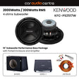 Kenwood Kenwood BX10PL-PS2517-X502 Single KFC-PS2517W 10" Subwoofer Performance Bass Package with Ported Enclosure and Amp