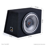 Kenwood Kenwood BX12SL-PS3017-X502 Single KFC-PS3017W 12" Subwoofer Sound Quality Bass Package with Sealed Enclosure and Amp