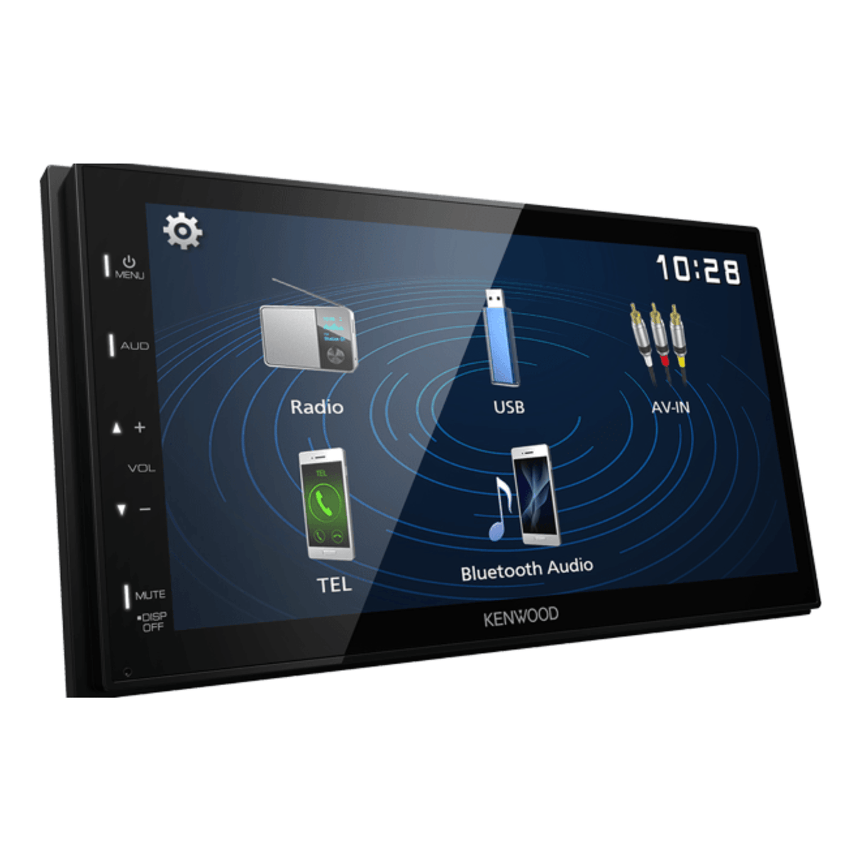 Kenwood Car Stereos Kenwood DMX-129BT 6.8" Mechless Media Receiver with Built-In Bluetooth