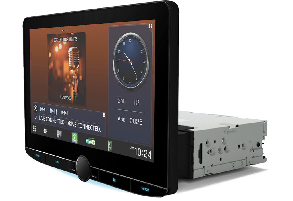 Kenwood Double Din Car Stereos Kenwood DMX-9724XDS 10.1" HD Digital Media Receiver