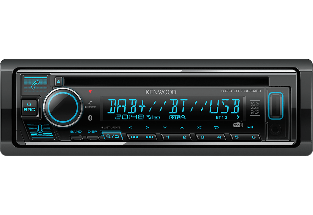 Kenwood Car Stereos Kenwood KDC-BT760DAB CD Receiver with Bluetooth & DAB+ Radio