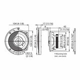 Kenwood Car Speakers Kenwood KFC-S1067 Stage Sound Series 10cm Flush Mount 2-Way Speaker System