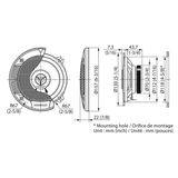 Kenwood Car Speakers Kenwood KFC-S1366 Stage Sound Series 13cm Flush Mount 2-Way 2-Speaker System