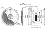Kenwood Car Speakers Kenwood KFC-X1741 17cm Bracket Mount 2-way High Grade X-series Speaker System