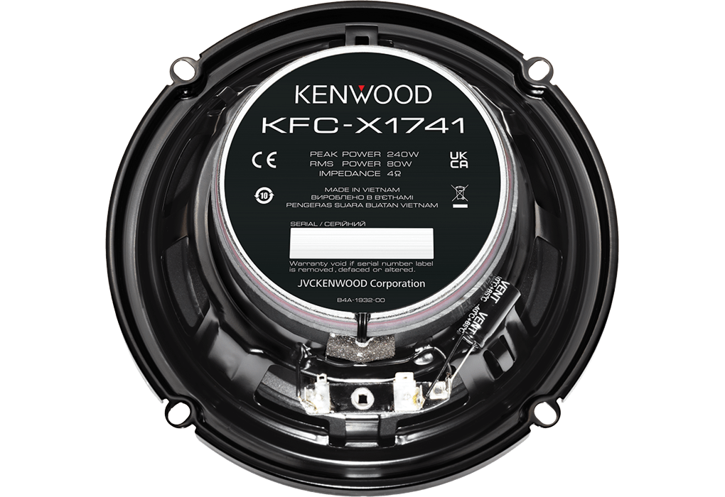 Kenwood Car Speakers Kenwood KFC-X1741 17cm Bracket Mount 2-way High Grade X-series Speaker System
