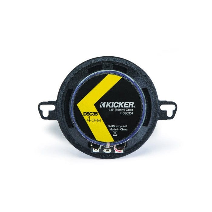 Kicker 43DSC404 4″ Coaxial Speakers – 50W, Black, Pair W/ Mini Tower Enclosures – 1 Year Warranty
