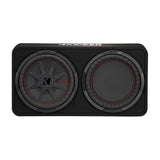 Kicker Enclosed Subwoofers Kicker 48TCWRT122 COMPRT 12" THIN PROFILE LOADED ENCLOSURE - 2 OHM