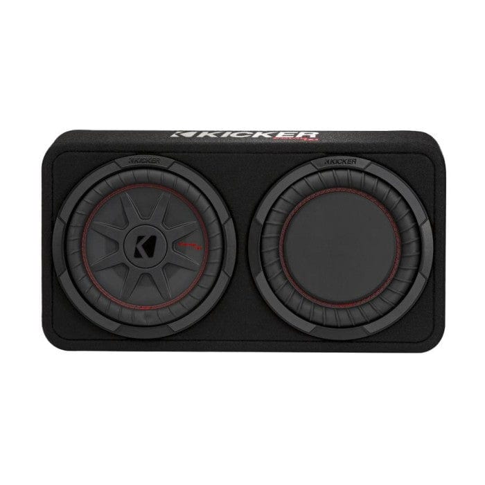 Kicker Enclosed Subwoofers Kicker 48TCWRT102 COMPRT 10" THIN PROFILE LOADED ENCLOSURE - 2 OHM