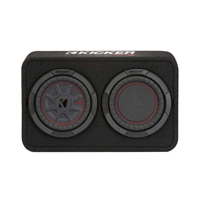 Kicker Enclosed Subwoofers Kicker 48TCWRT82 COMPRT 8" THIN PROFILE LOADED ENCLOSURE - 2 OHM