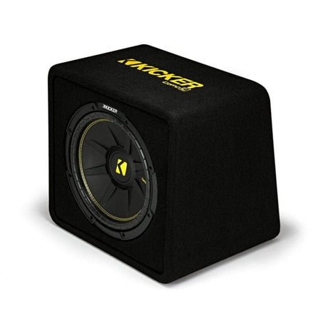 Kicker Enclosed Subwoofers Kicker 44VCWC122 COMPC 12" VENTED LOADED ENCLOSURE - 2 OHM