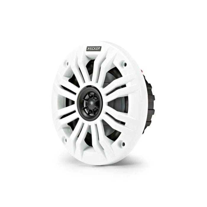 Kicker Fitting Accessories Kicker 45KM44 4" 100 mm Coaxial Speaker System With White & Charcoal Grills