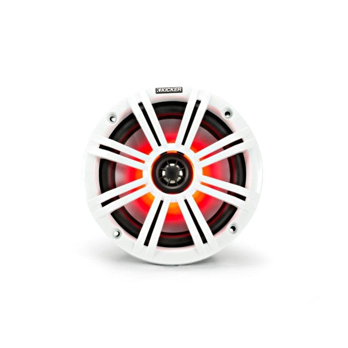 Kicker Fitting Accessories Kicker 45KM654L 6.5" 165 mm Coaxial Speaker System With White & Charcoal LED Grills