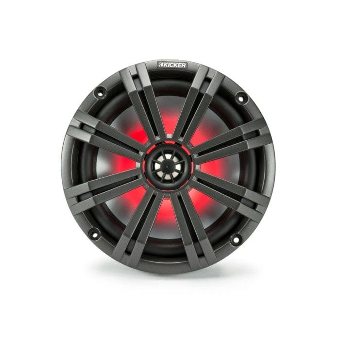 Kicker Fitting Accessories Kicker 45KM84L 8" 200 mm Coaxial Speaker System With White & Charcoal LED Grills