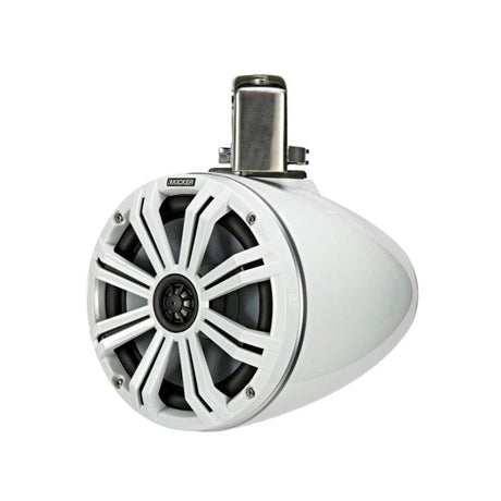 Kicker Fitting Accessories Kicker 45KMTC8W 8" 200 mm Tower Coaxial Speaker System With White LED Grills