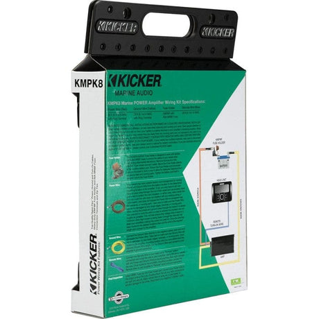 Kicker Fitting Accessories Kicker 47KMPK8 Marine 8AWG Amplifier Power Kit - Tinned OFC