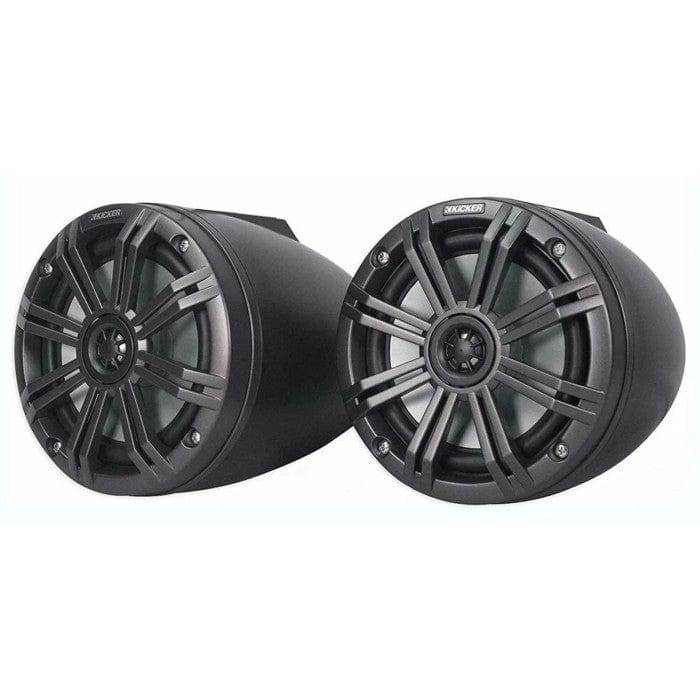 Kicker Fitting Accessories Kicker 46KMFC65 6.5" 165 mm Surface Coaxial Speaker System With Charcoal LED Grills