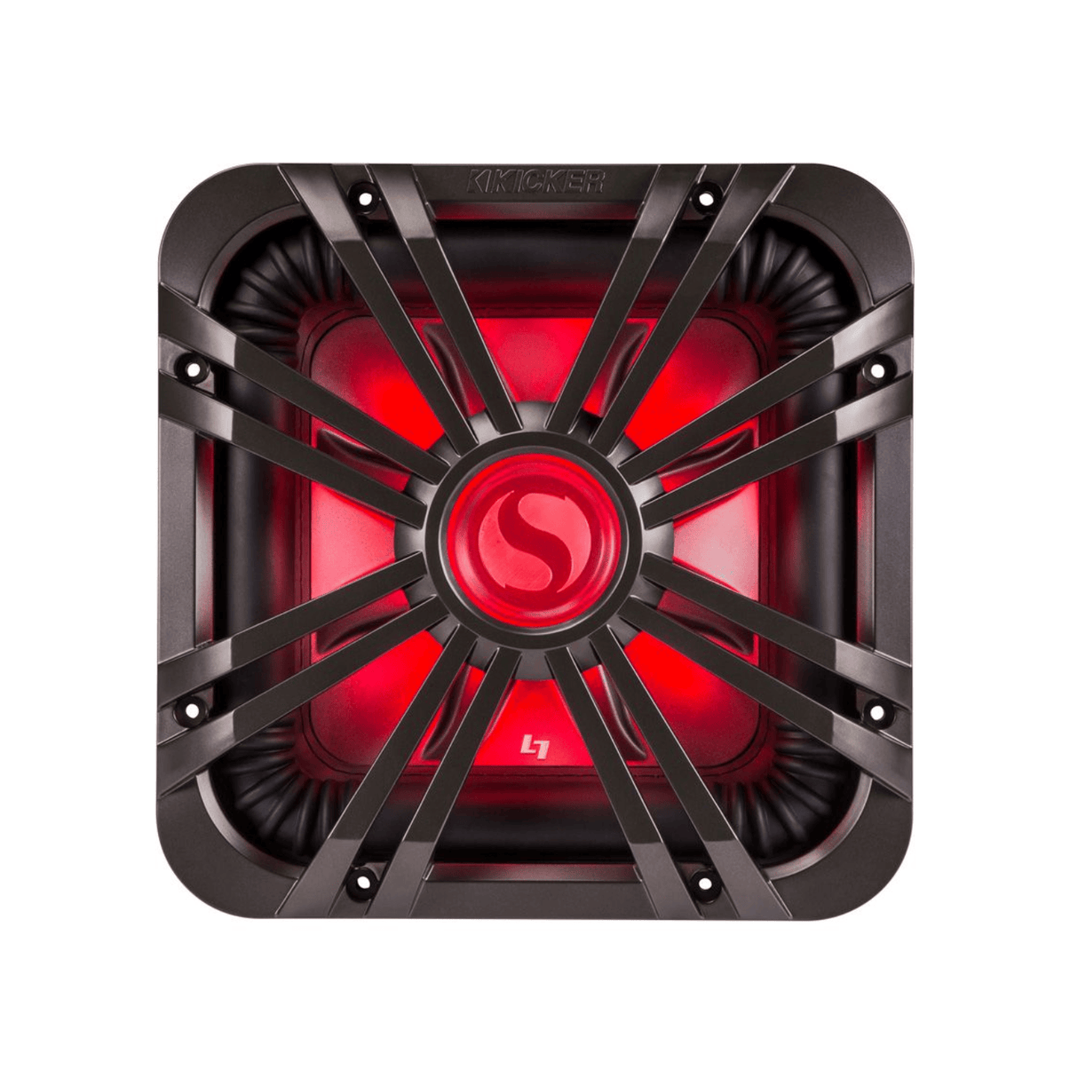 Kicker Subwoofer Grill Kicker 11L710GLC 10" Square Subwoofer Grill - Charcoal