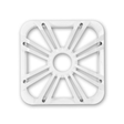 Kicker Car Subwoofers Kicker 11L710GLW 10" Square Subwoofer Grill - White