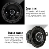 Kicker Car Speakers and Subs Kicker 43DSC4604 DS 4" x 6" 100 x 160mm Coaxial Speaker System