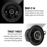 Kicker Car Speakers and Subs Kicker 43DSC6504 DS 6.5" 165 mm Coaxial Speaker System