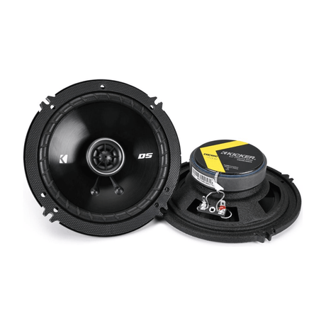 Kicker Car Speakers and Subs Kicker 43DSC6504 DS 6.5" 165 mm Coaxial Speaker System