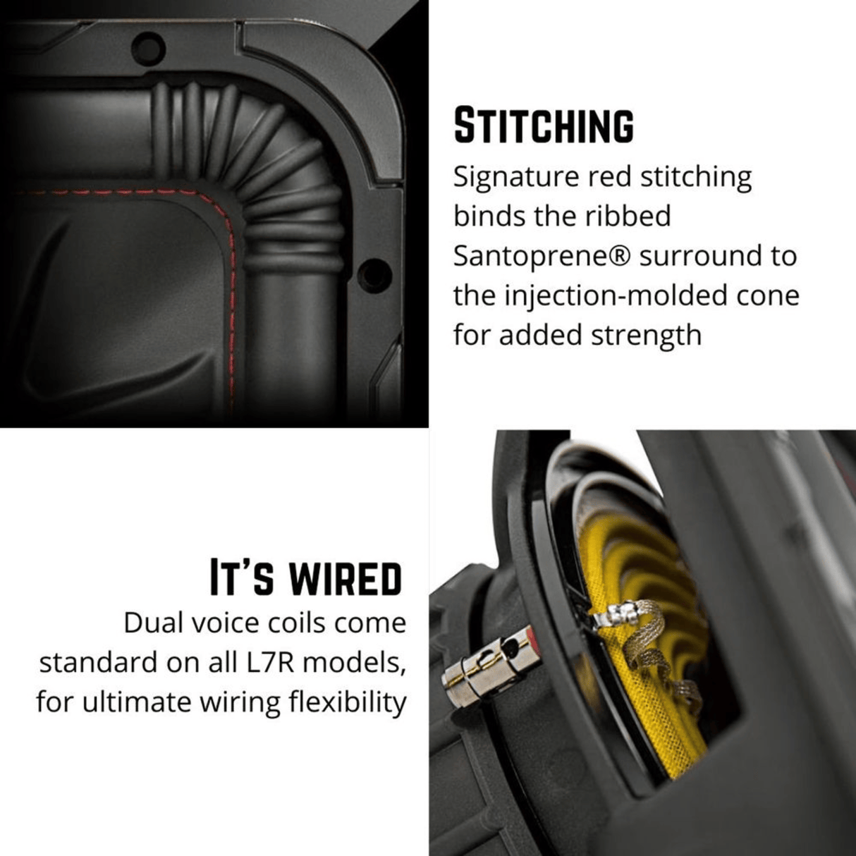 Kicker Car Subwoofers Kicker 45L7R124 12" Square Dual Voice Coil Subwoofer - 4 Ohm