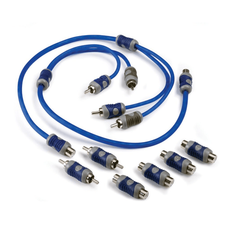 Kicker Kicker 46KIYFM K-Series 2-ch Silver Tinned OFC RCA Interconnect - Y Leads