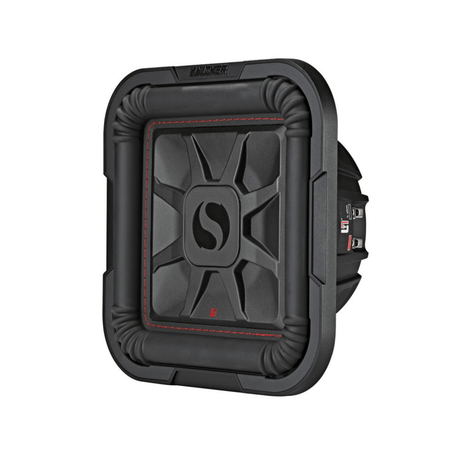 Kicker Car Subwoofers Kicker 46L7T104 10" Thin Profile Square Dual Voice Coil Subwoofer - 4-Ohm