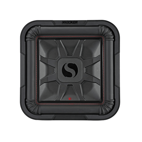 Kicker Car Subwoofers Kicker 46L7T124 12" Thin Profile Square Dual Voice Coil Subwoofer - 4-Ohm