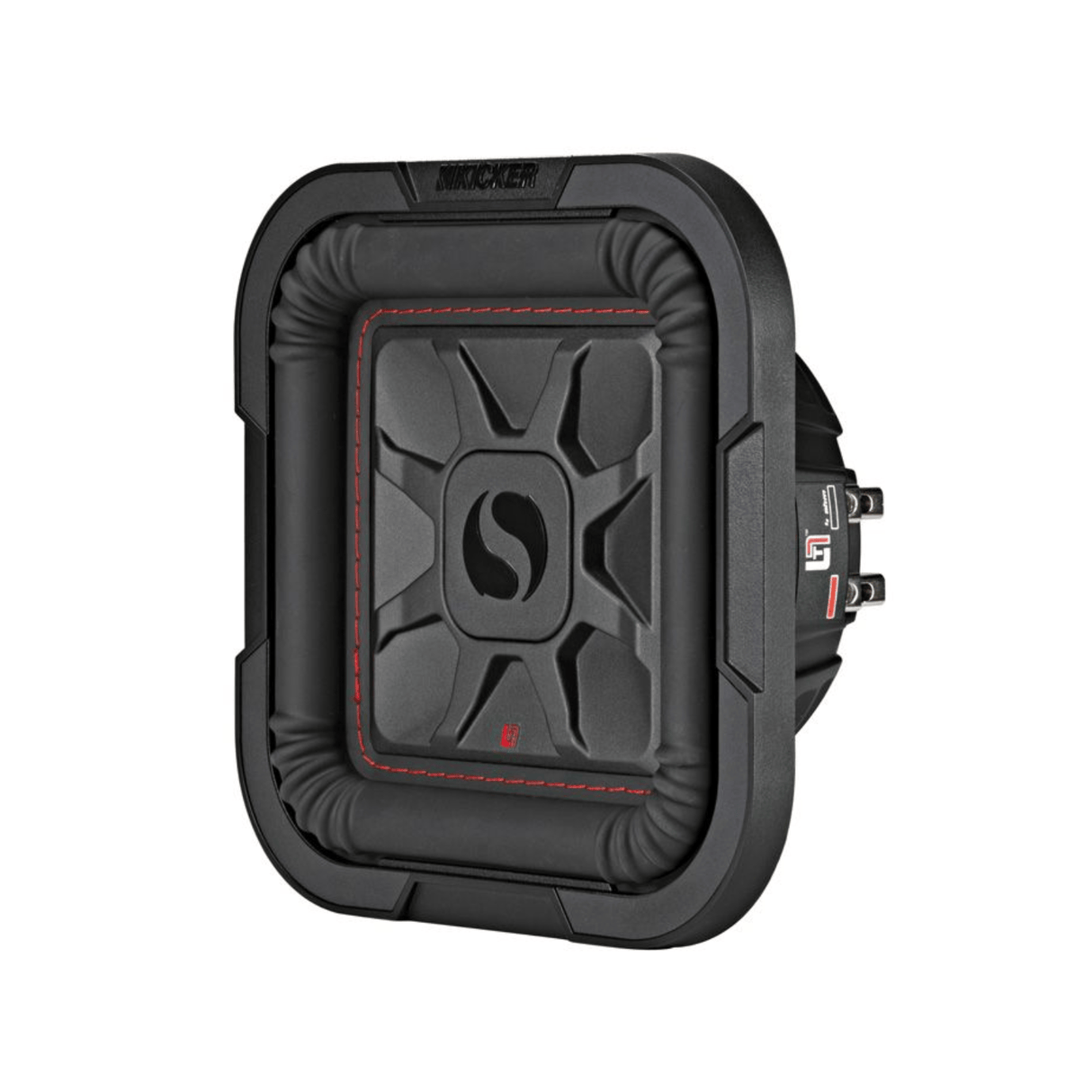 Kicker Car Subwoofers Kicker 46L7T84 8" Thin Profile Square Dual Voice Coil Subwoofer - 4 Ohm